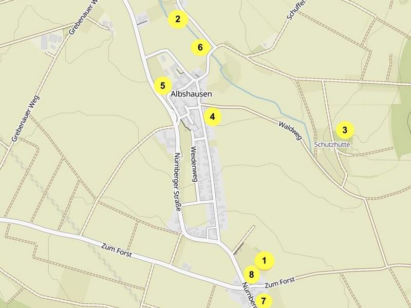 Geschichtliche Informationstafeln in Albshausen