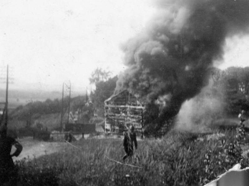 Feuerwehrübung im Steinbruch