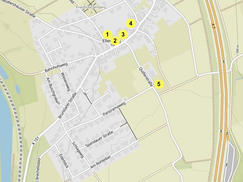 Geschichtliche Informationstafeln in Ellenberg