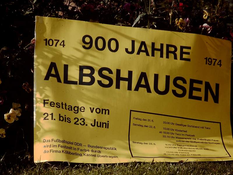 900 Jahrfeier Albshausen 1974